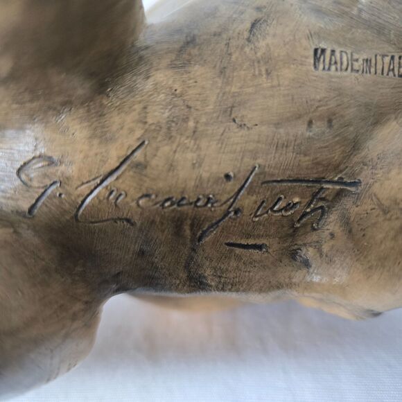 Bull Elephant Figurine Signed by Guido Cacciapuoti 10" x 8" x 4" Italy - Picture 2 of 12